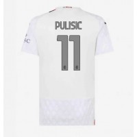 Stroje piłkarskie AC Milan Christian Pulisic #11 Koszulka Wyjazdowej dla damskie 2023-24 Krótki Rękaw